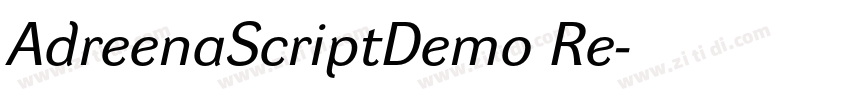 AdreenaScriptDemo Re字体转换